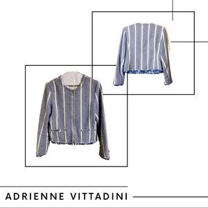 💼Like New Adrienne Vittadini Tweed Blazer, Long Sleeve, Full Zip